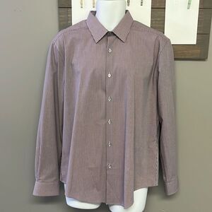 Van Heusen Long Sleeve Collared Button Down Slim Fit Flex3 Dress Shirt-16–16 1/2